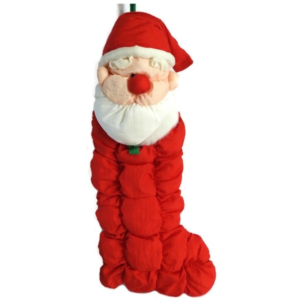 Red 3 D Padded Santa Christmas Stocking